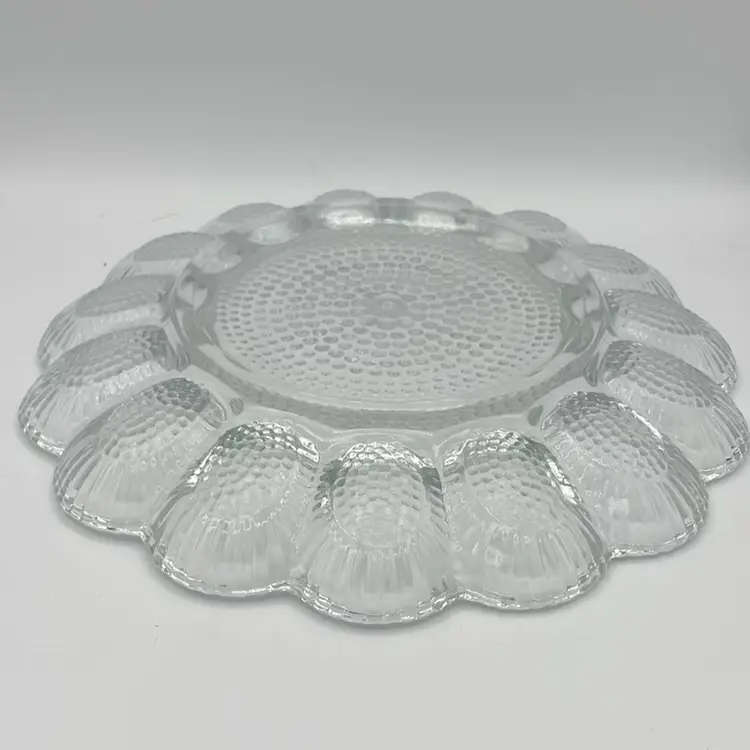 Indiana Glass Hobnail Egg Platter