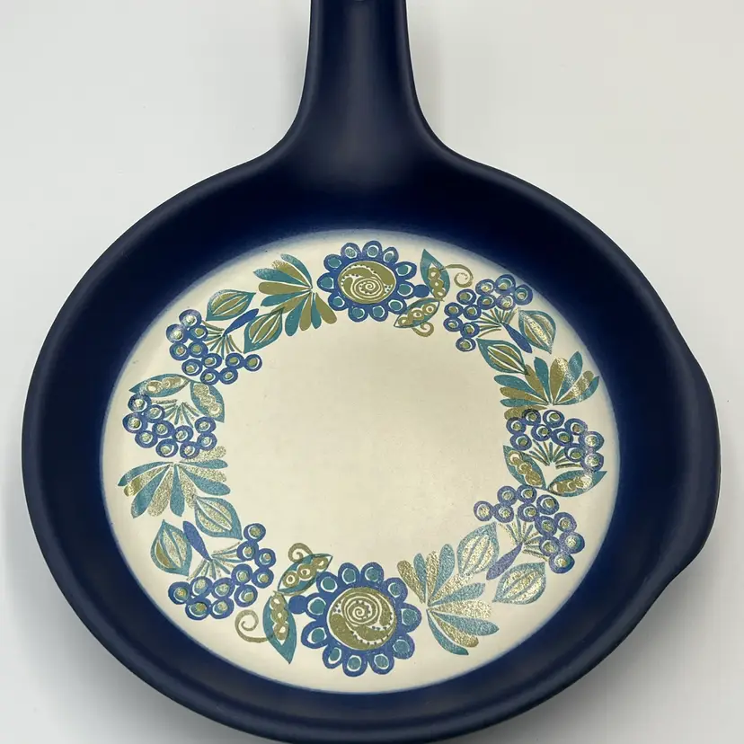 Vintage Norwegian Ceramic Skillet- Figgjo Flameware “Tor Viking”