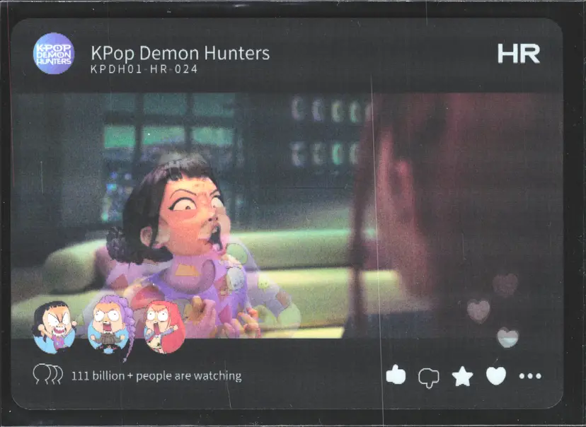 Zoey Super Deformed SD Reaction Scene KPop Demon Hunters Trading Card HR-024