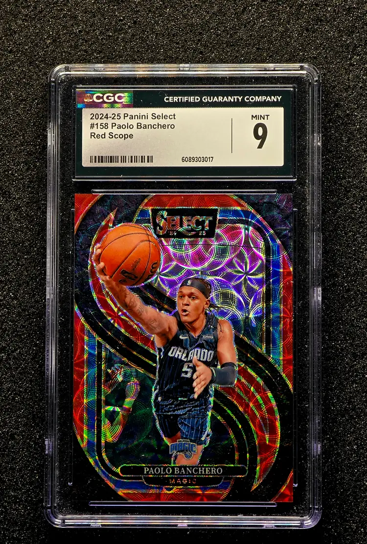 2024 Panini Select Paolo Banchero #158 Premier Level Scope Prizm /249 CGC 9 Mint