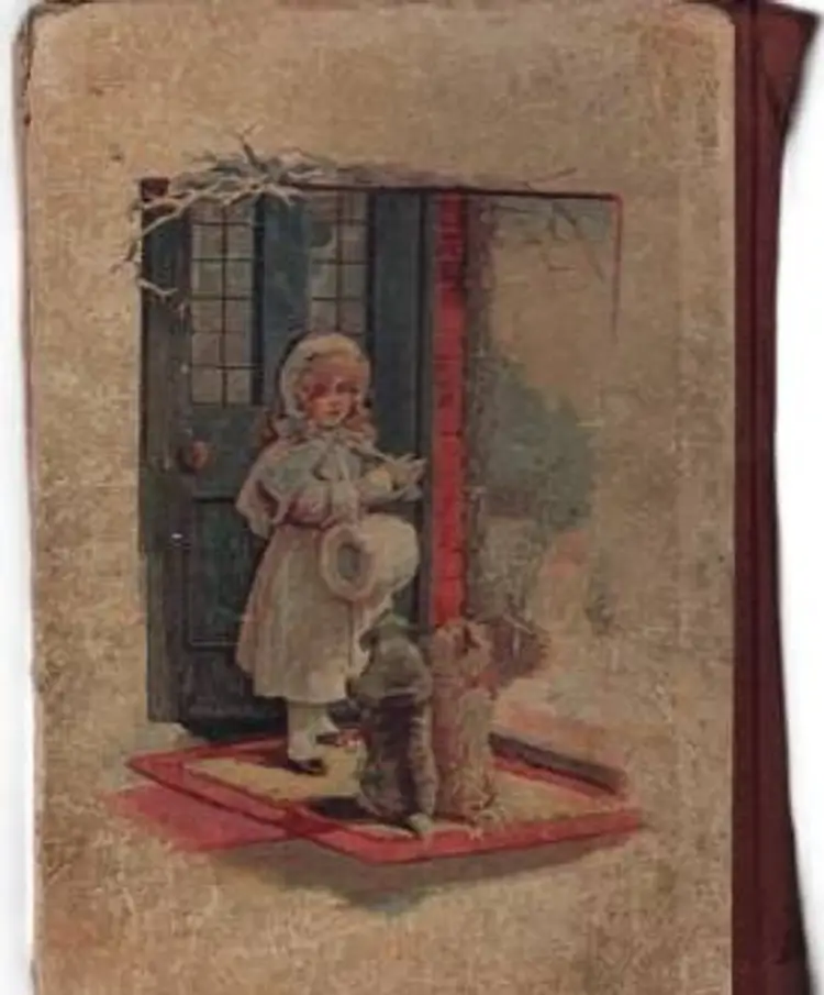 Antique Children's Story Book 1895 Merry Little Playmates Victorian Era Stories Poems Illustrations