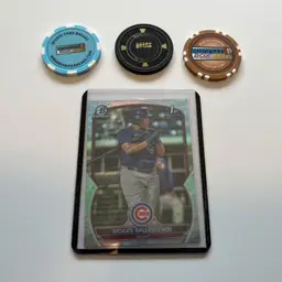 Moises Ballesteros 1st Bowman Chrome Lunar Glow - Chicago Cubs