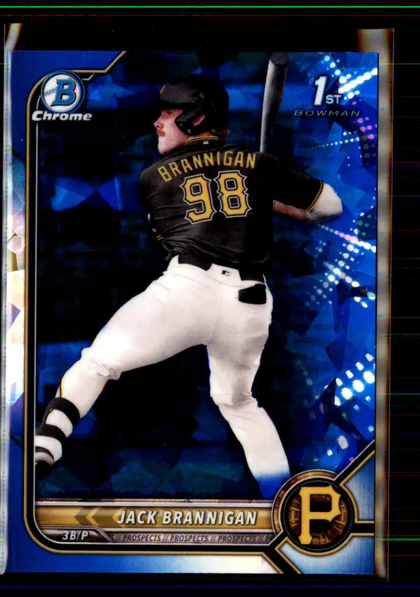 Jack Brannigan 2022 Bowman Chrome Draft Sapphire #BDC-154 - Pittsburgh Pirates - (151-38)