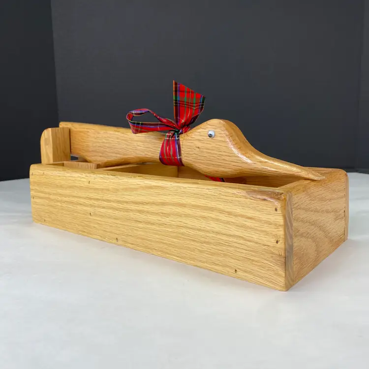 Vintage Hand Crafted Wood Goose Duck Nutcracker