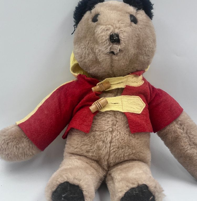 Vintage Paddington Teddy Bear in Red Duffle Coat