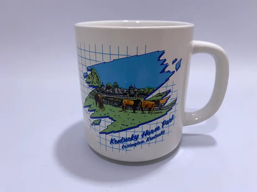 Vintage Lipco Souvenir 'Kentucky Horse Park' Lexington Kentucky Mug