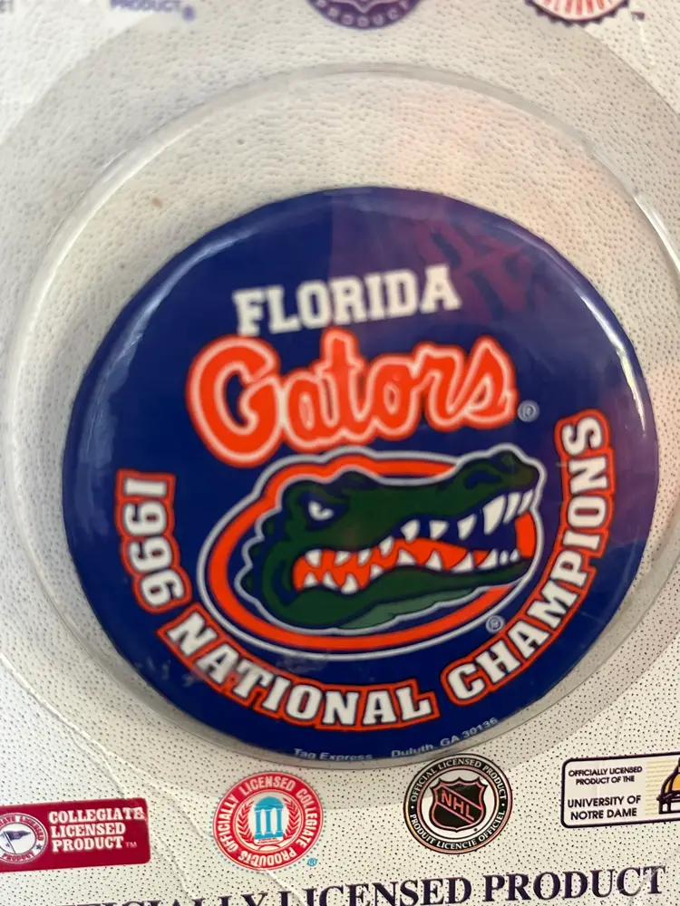 Vintage 90s University of Florida Gators 1996 National Champions Button