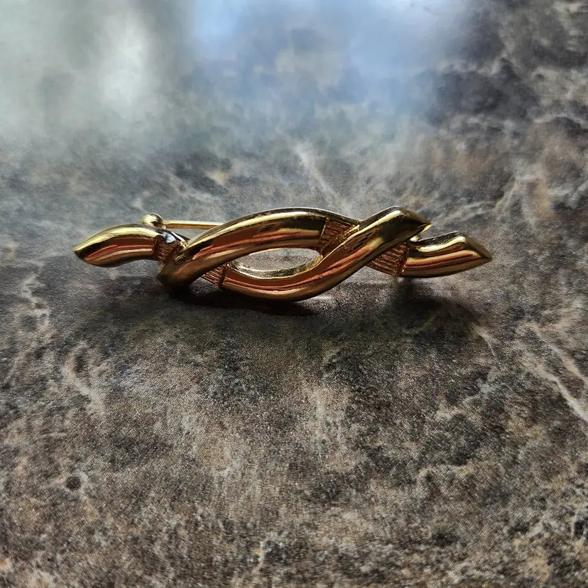 Monet 1980's Vintage Gold Tone Pin/Brooch 2"