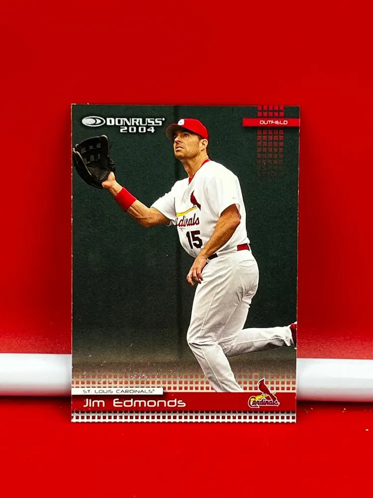 2004 Donruss Collector Baseball Trading Card Cardinals Jim Edmonds #343