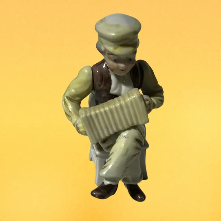 Squeeze Box Musician Occupied Japan Figurine
