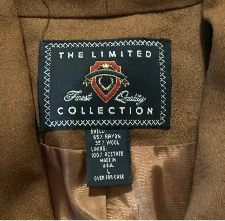 The Limited Collection Wool Blend Blazer Vintage 80’s made in USA