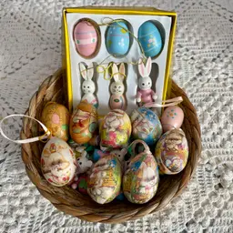 Vintage Miniature Easter Decor Lot Tiny Treasures See all pics