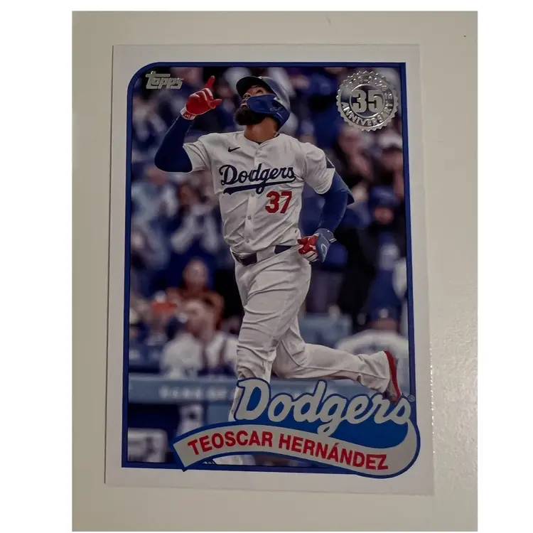 Teoscar Hernandez 1989 Topps Los Angeles Dodgers