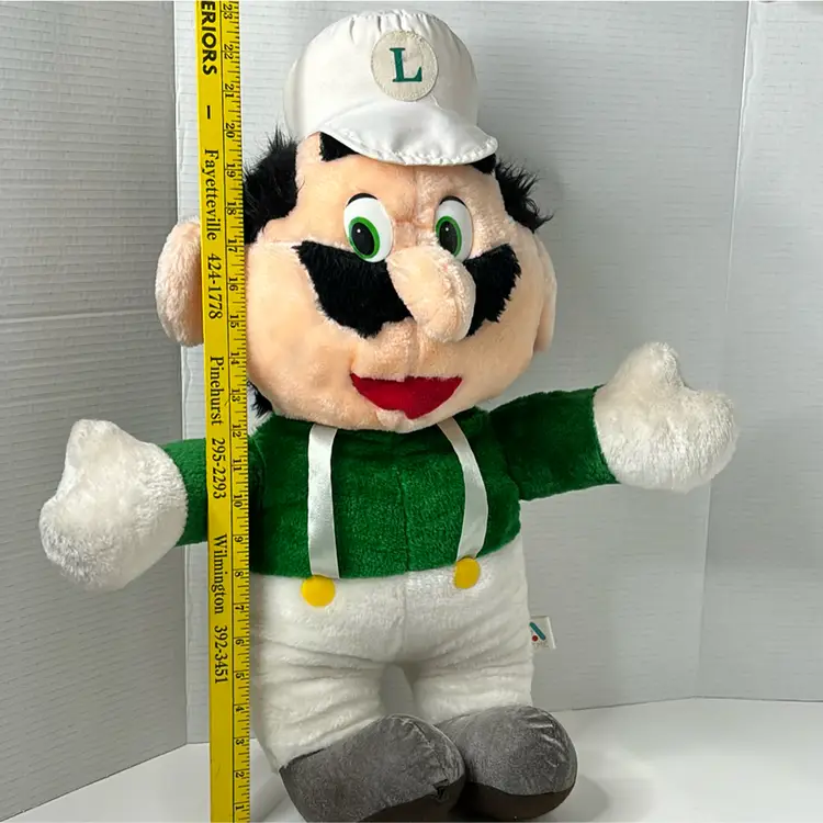 1988 Luigi Super Mario Bros. 24" Acme Plush