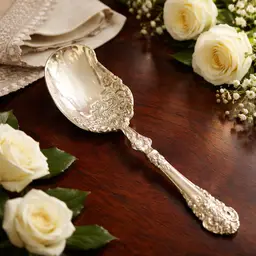 Wallace Grande Baroque Sterling Silver Large Serving Spoon