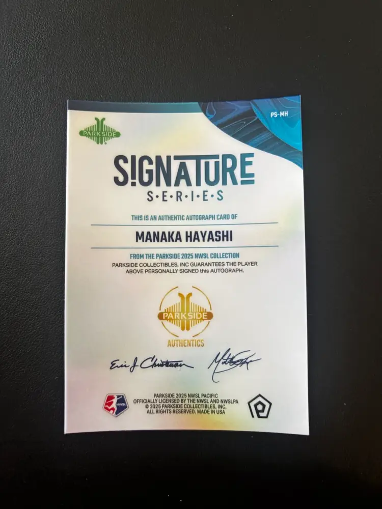 Manaka Hayashi Chicago Stars FC 2025 Parkside Pacific Auto