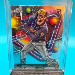 Brice Turang Cosmic Chrome RC Milwaukee Brewers 
