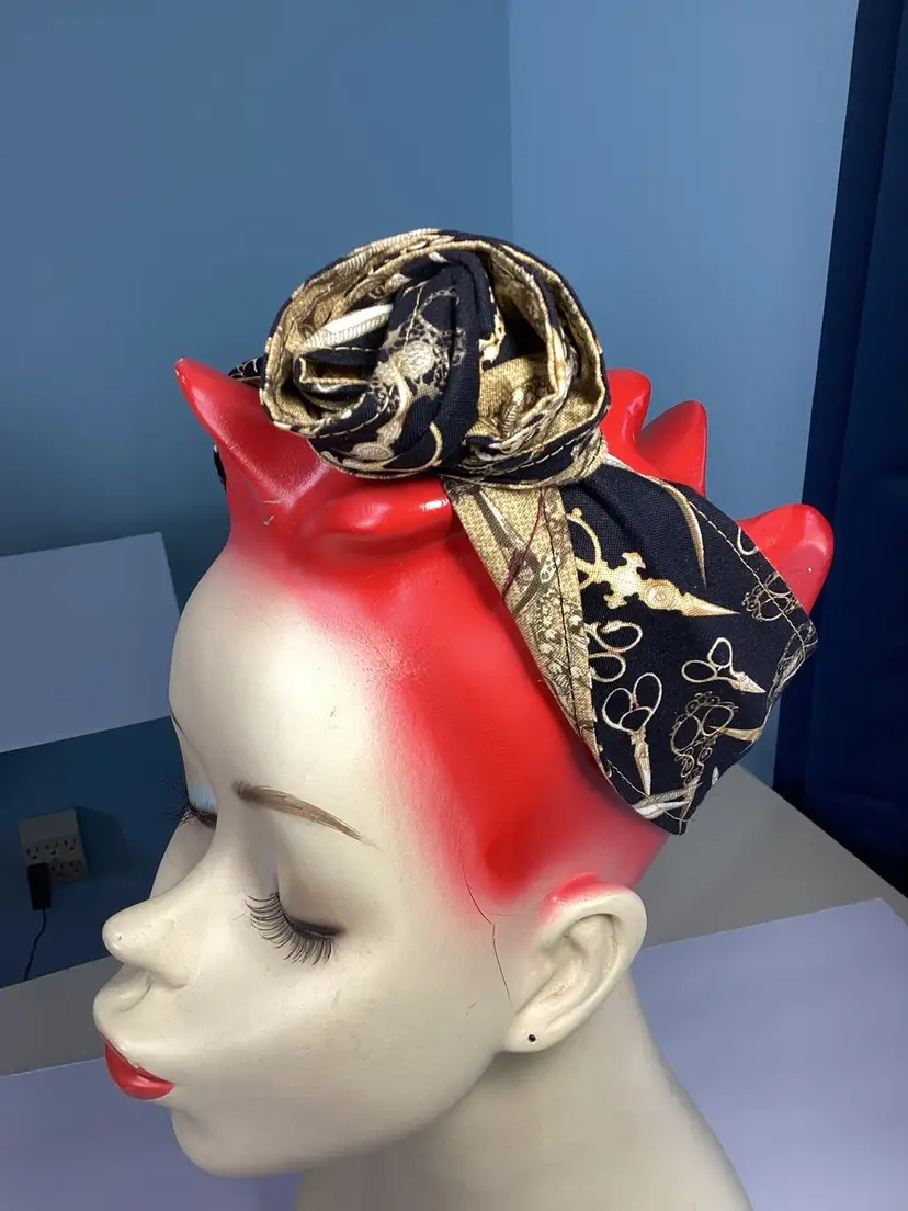 Antique Scissors Hair Wrap