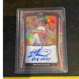 2024 Leaf Metal Inscription Bartolo Colon “Big Sexy” Auto 1/1 Bronze Reindeer Guardians