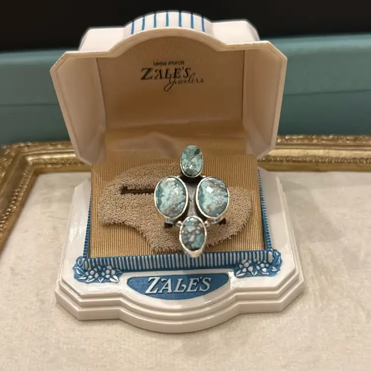 Sterling Turquoise Adjustable Size Ring