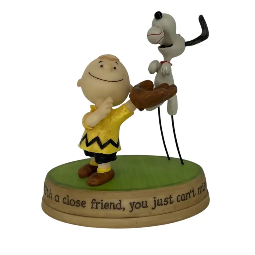 Hallmark Peanuts WITH A CLOSE FRIEND, YOU JUST CAN'T MISS  Snoopy Charlie Brown