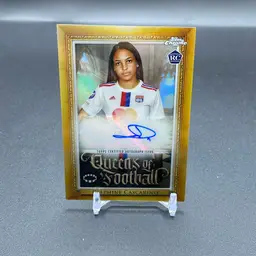 Delphine Cascarino Queens of Football Auto Lyon - 2022-23 Topps UWCL Chrome Soccer Cars
