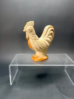 Fenton Chocolate Slag Rooster Figurine