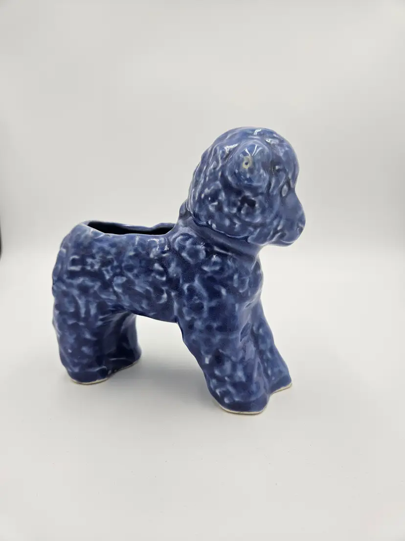#C11 Blue Glazed Ceramic Lamb Planter