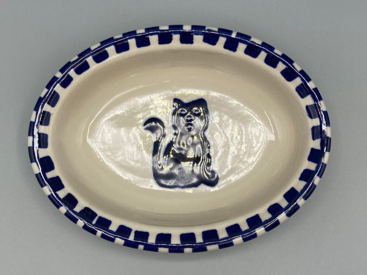 Stonewear Blue Cat Bowl