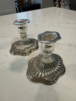 Silver Plate Candlesticks