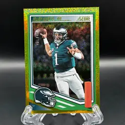 Jalen Hurts 2025 Score Dots Gold /499 Philadelphia Eagles