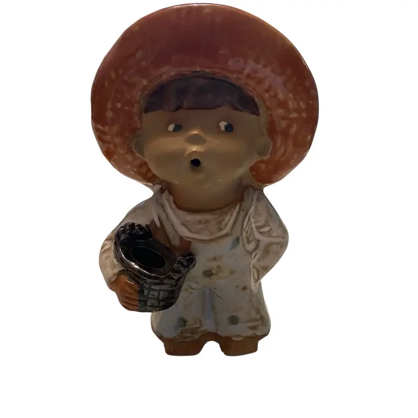 Seymour Mann Kissing Boy Figurine- Terra Cotta Japan