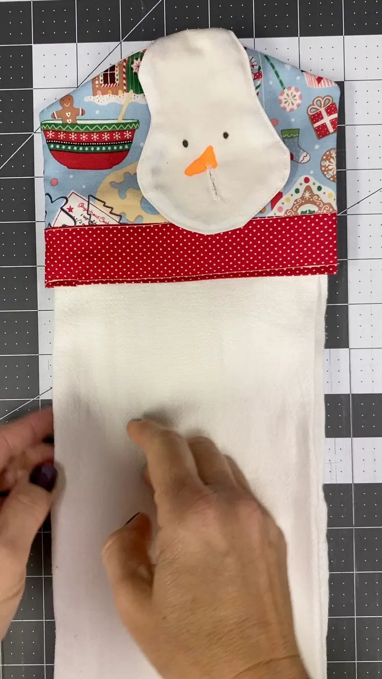 Snowman Towel Topper Pattern Kit