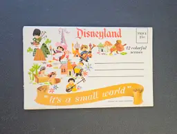 Disneyland Vintage 1960s Postcard Book - It's A Small World Park Ride