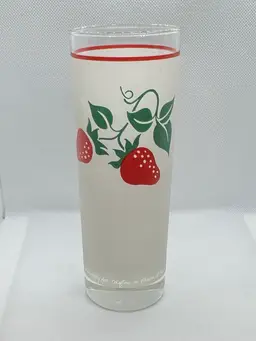 Vintage Frosted Highball Glass Made For Teleflora