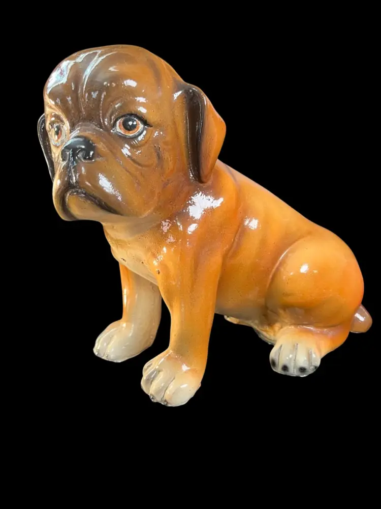 #02 Marwal Boxer Statue-Imprinted Marwal Motif -Beautifully Glazed & Painted-Details are Amazing