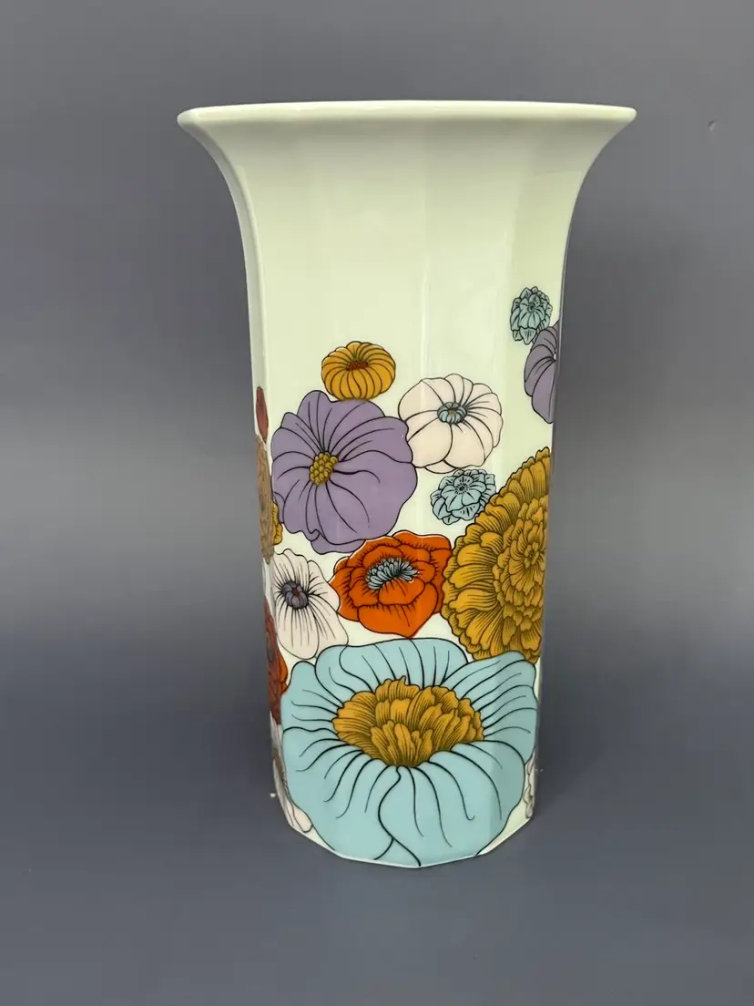 Vintage Rosenthal Studio-line Floral Tapio Wirkkala Vase 7.5" Germany 1970s