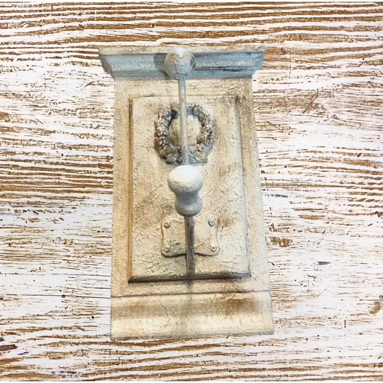 Made By Me Upcycled Wood Distressed Farmhouse Shabby Country Cottagecore Hat Scarf Wall Hook DIY Rustic Primitive