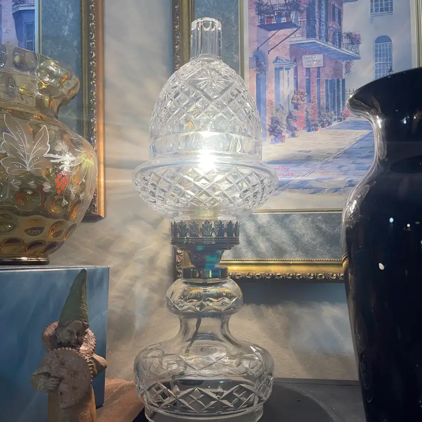 Waterford Crystal Acorn Lamp Stunning