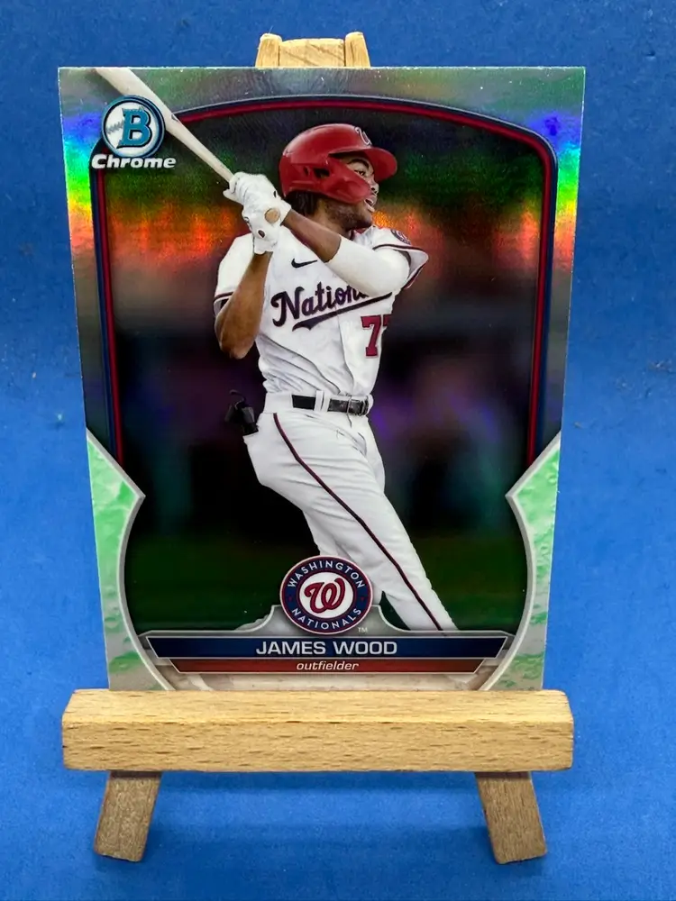 2023 Bowman Chrome James Wood Lunar Glow BCP-129 Washington Nationals