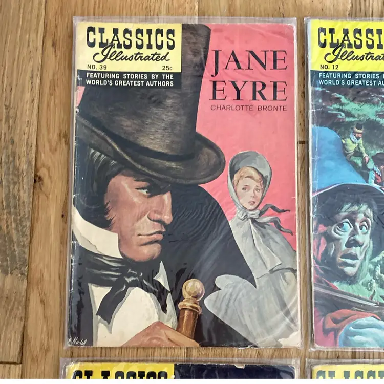 Set Of 4 Classics Illustrated Comic Books The Call of the Wild, Men Of Iron + 1960’s