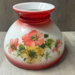 Milk Glass Hurricane Lamp