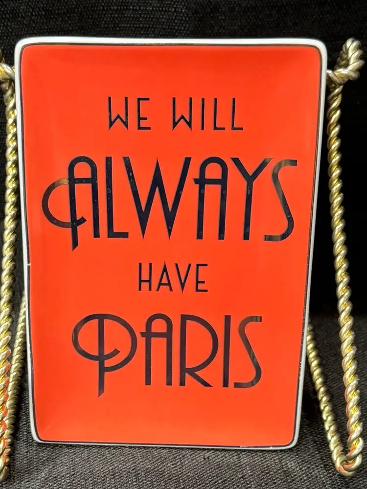 We Will Always Have Paris Trinket Tray with Box