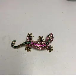 Pink Rhinestone Geiko Brooch Small