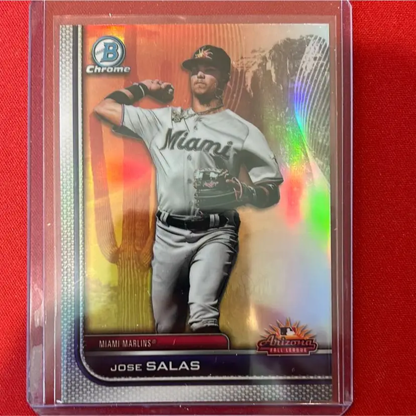 Jose Salas 2023 Bowman Chrome AFL Miami Marlins