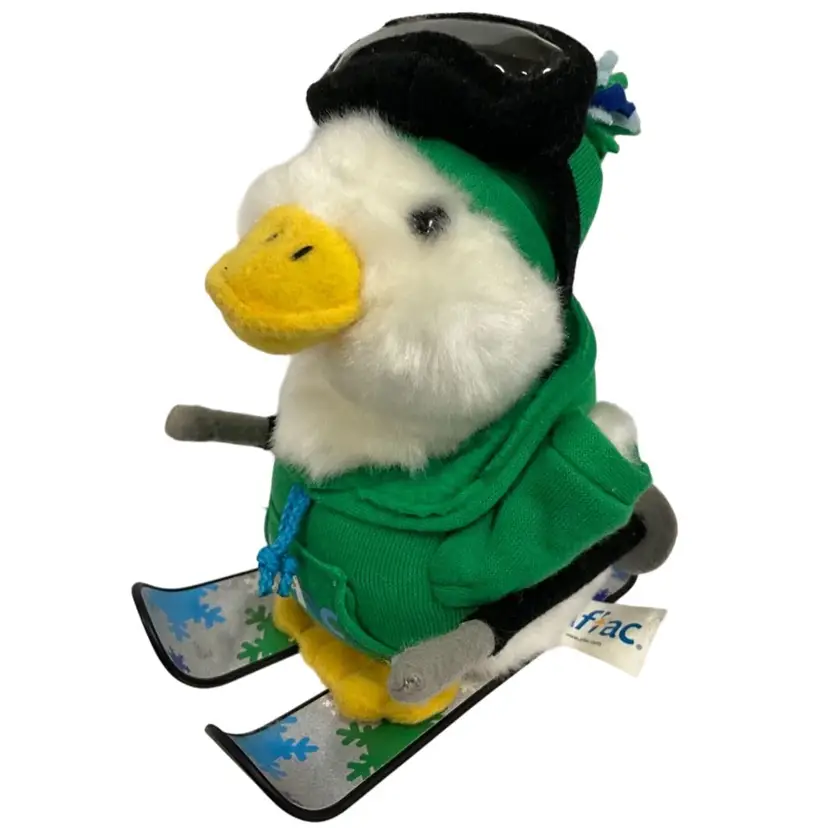 Aflac Insurance Duck 7” Plush Coat Hat Snow Skiing Christmas Holiday 2013 