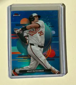 Adley Rutschman Finest Sky Blue Refractor /250 Baltimore Orioles