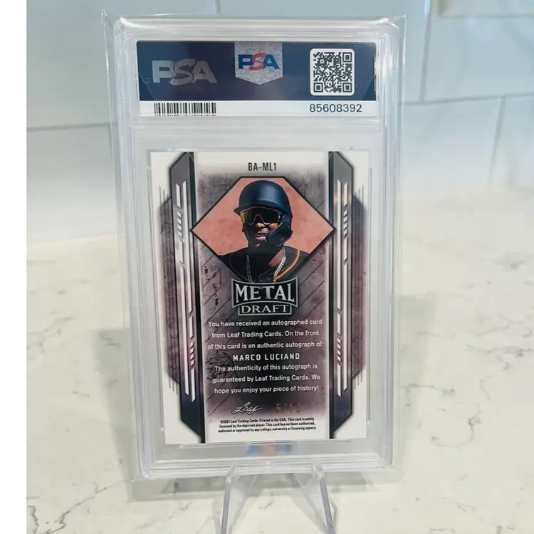 2021 Leaf Metal Draft Marco Luciano Blue Mojo Auto /10