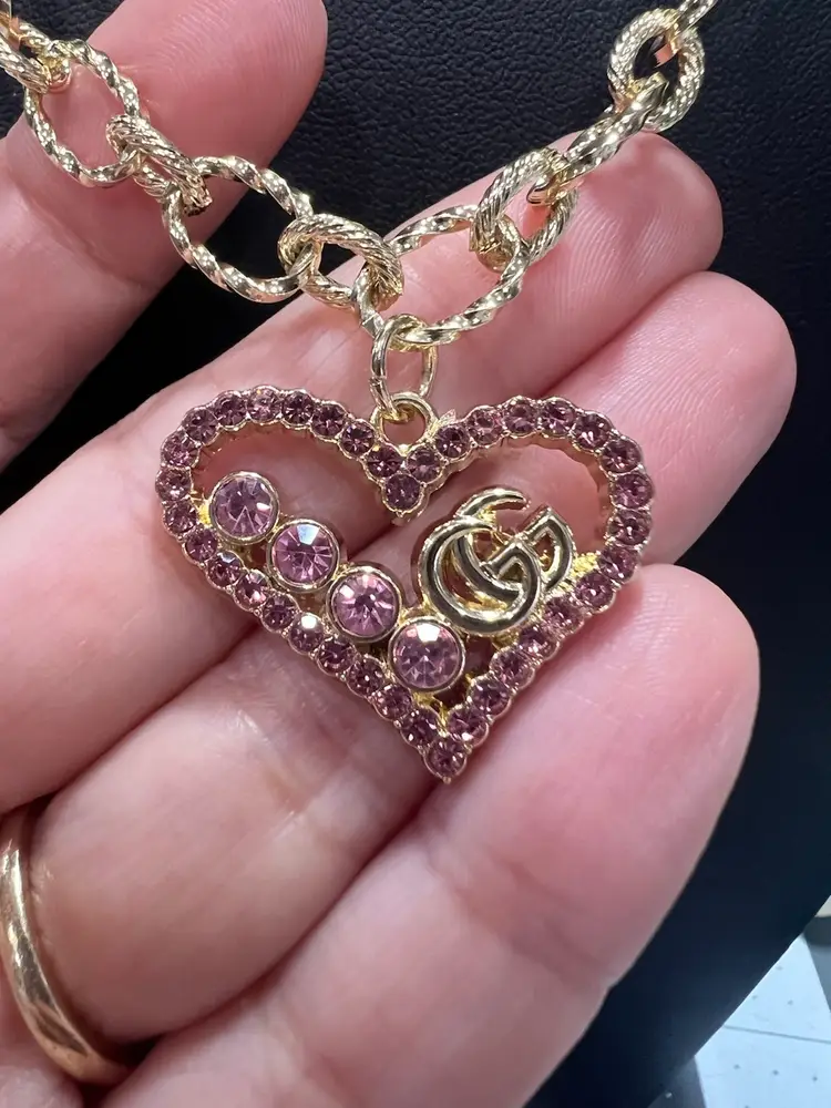 Pink Heart Necklace