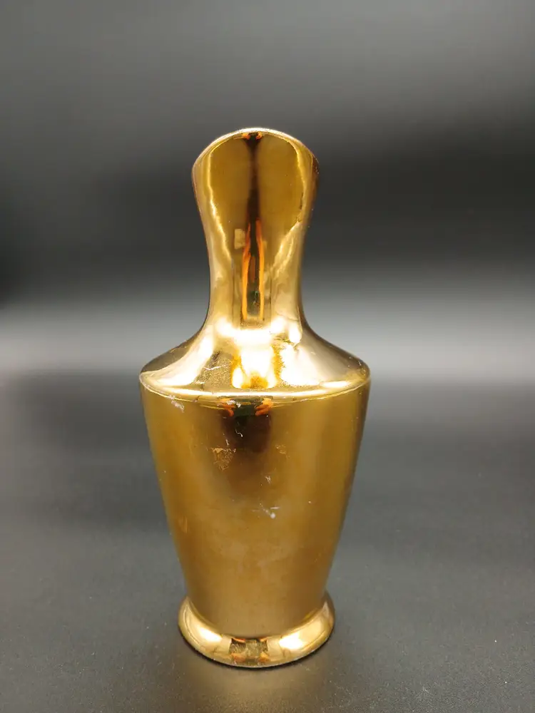 Vintage Stanford Pottery 22 Kt Gold Oil Cruet 6"